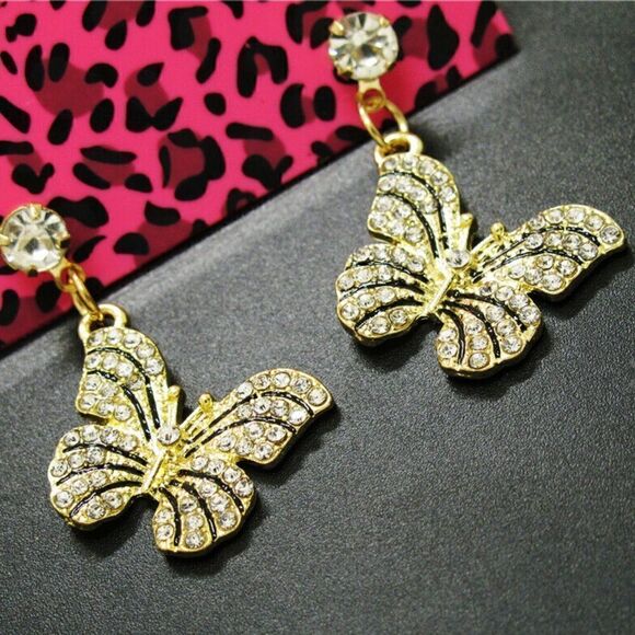 NWT BJ Butterfly Earrings  - Picture 2 of 2